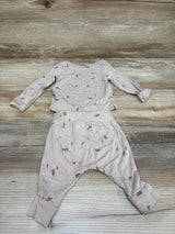 Just One You PurelySoft 2pc Shirt & Pants Set Tan sz Newborn