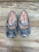 Koala Kids Silver Glitter Ballet Flats With Bows Sz 6c - Me n Mommy To Be