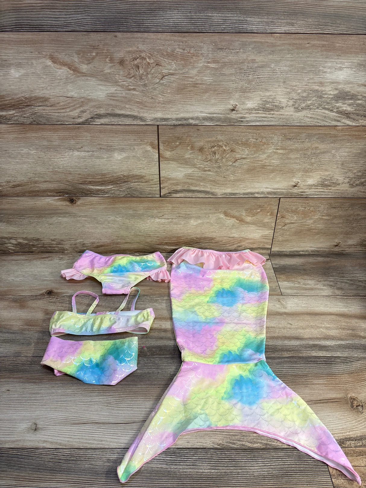 Shein 4pc Mermaid Swimsuit Pink sz 2T - Me n Mommy To Be