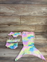 Shein 4pc Mermaid Swimsuit Pink sz 2T - Me n Mommy To Be