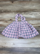 Bailey's Blossoms Plaid Suspender Skirt Pink sz 2T