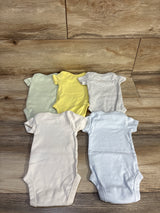 Carter's 5pk Farm Animal Bodysuits Yellow sz Newborn