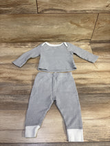 Cloud Island 2pc Textured Shirt & Pants Set Grey sz 0-3m