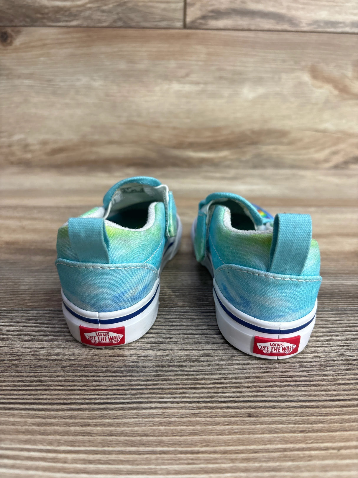 Vans x Spongebob Squarepants Imagination Slip-On Sneakers Blue sz 8.5c