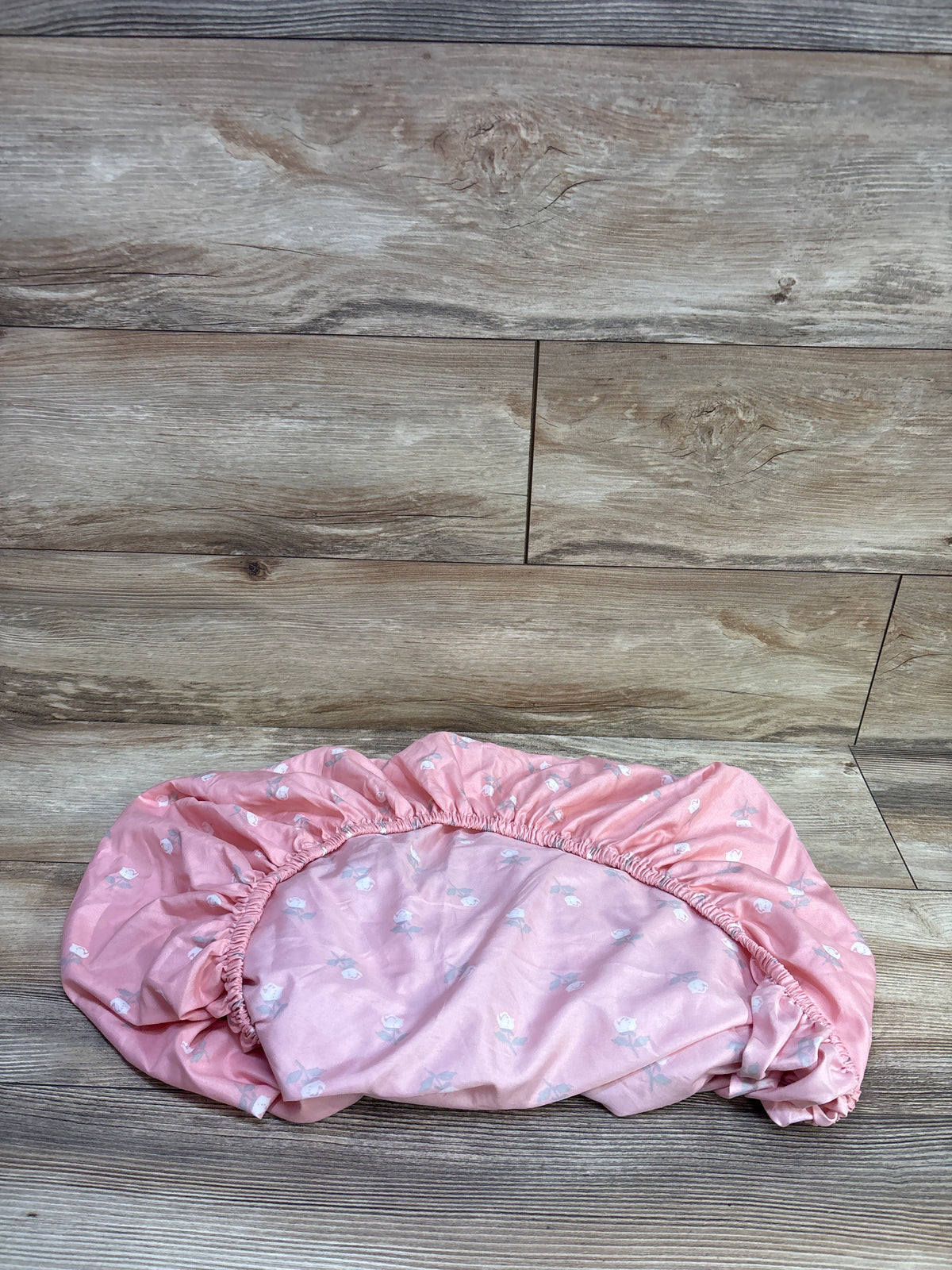 The Peanutshell Fitted Mini Crib/Playard Sheet Pink ~38x27.5''