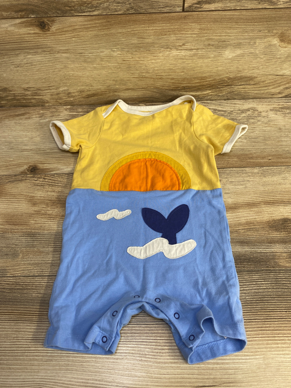 Cat & Jack Sun Shortie Romper Yellow sz 18m