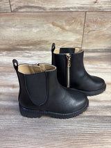 Janie & Jack The Chelsea Boot Black sz 9c