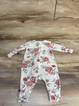 Modern Moments Floral Footless Sleeper Ivory sz 3-6m