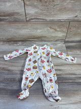 Wonder Nation Breakfast Sleeper Cream sz Newborn