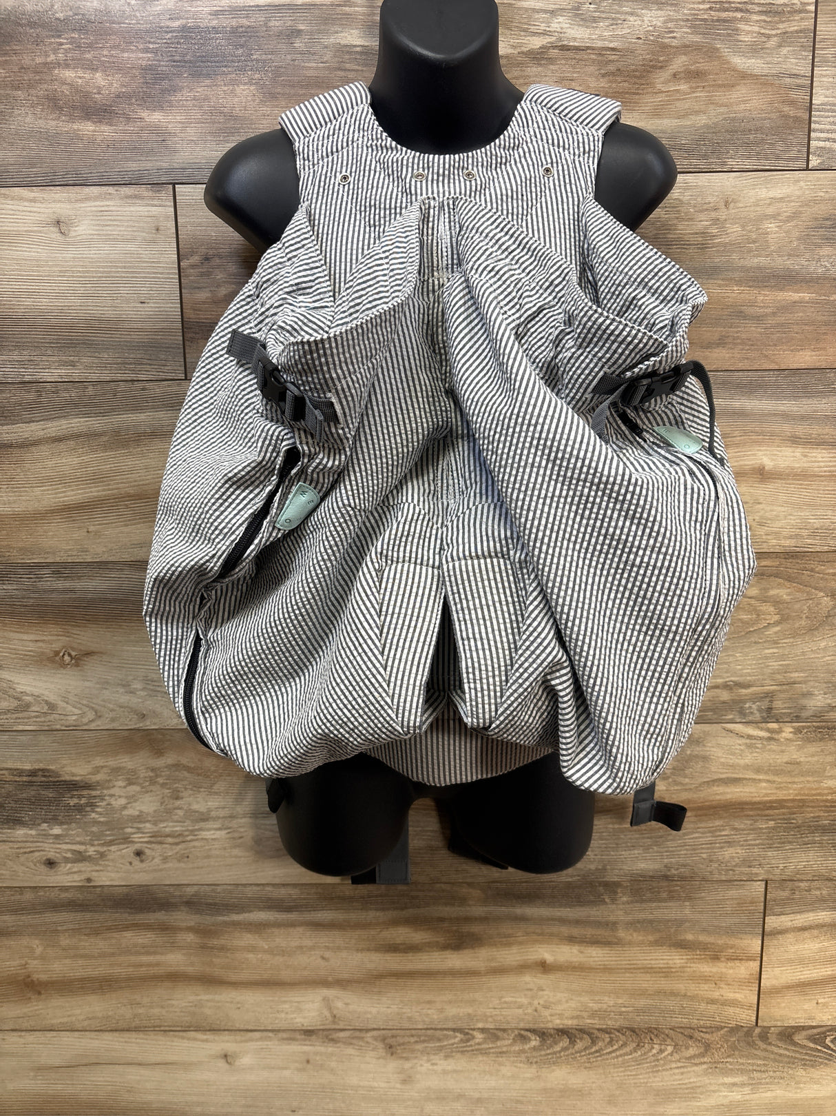 WEEGO Twin Baby Carrier Grey Striped (up tp 33lbs)