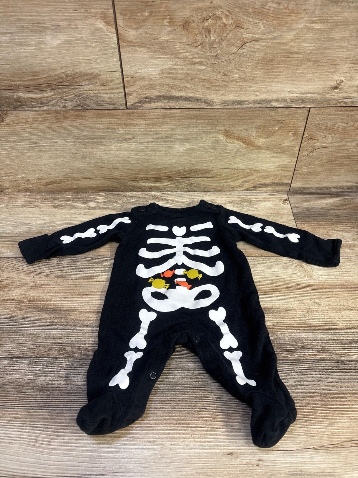 Just One You Skeleton Coverall Black sz 3m