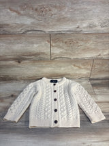 The Irish Store Crew Aran Button Cardigan Cream sz 3-4T