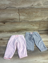 Simple Joys 2pk Fleece Joggers Pink/Grey sz 3-6m