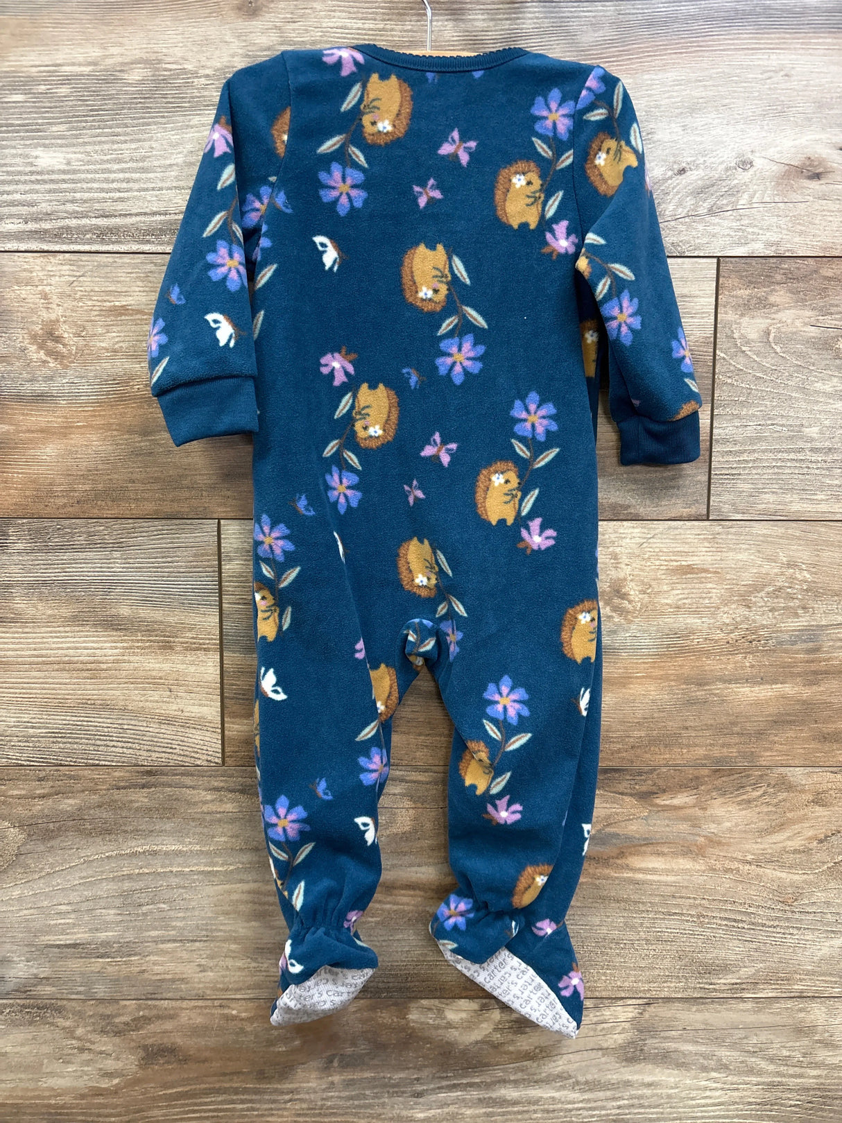 Carter's Floral Blanket Sleeper Blue sz 12m - Me n Mommy To Be