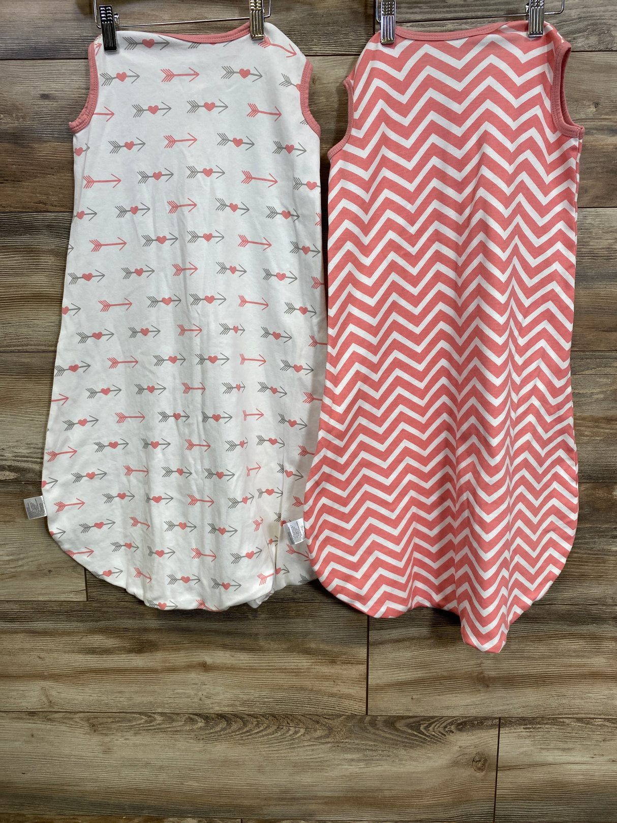 Yoofoss 2pk Patterned Sleep Sack Set Pink sz 12-18m