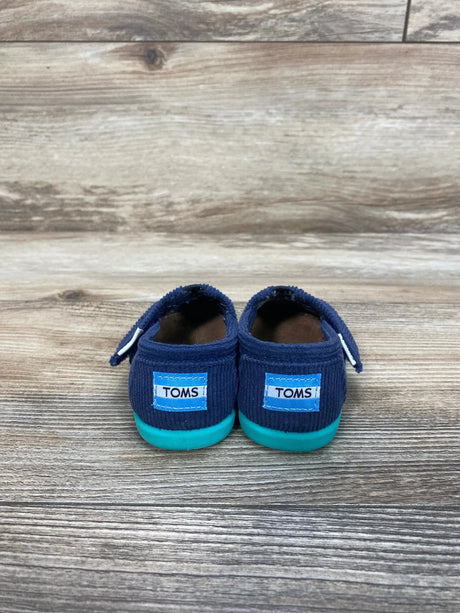 Toms Blue Tiny Alpargata Canvas Shoes sz 3c - Me 'n Mommy To Be