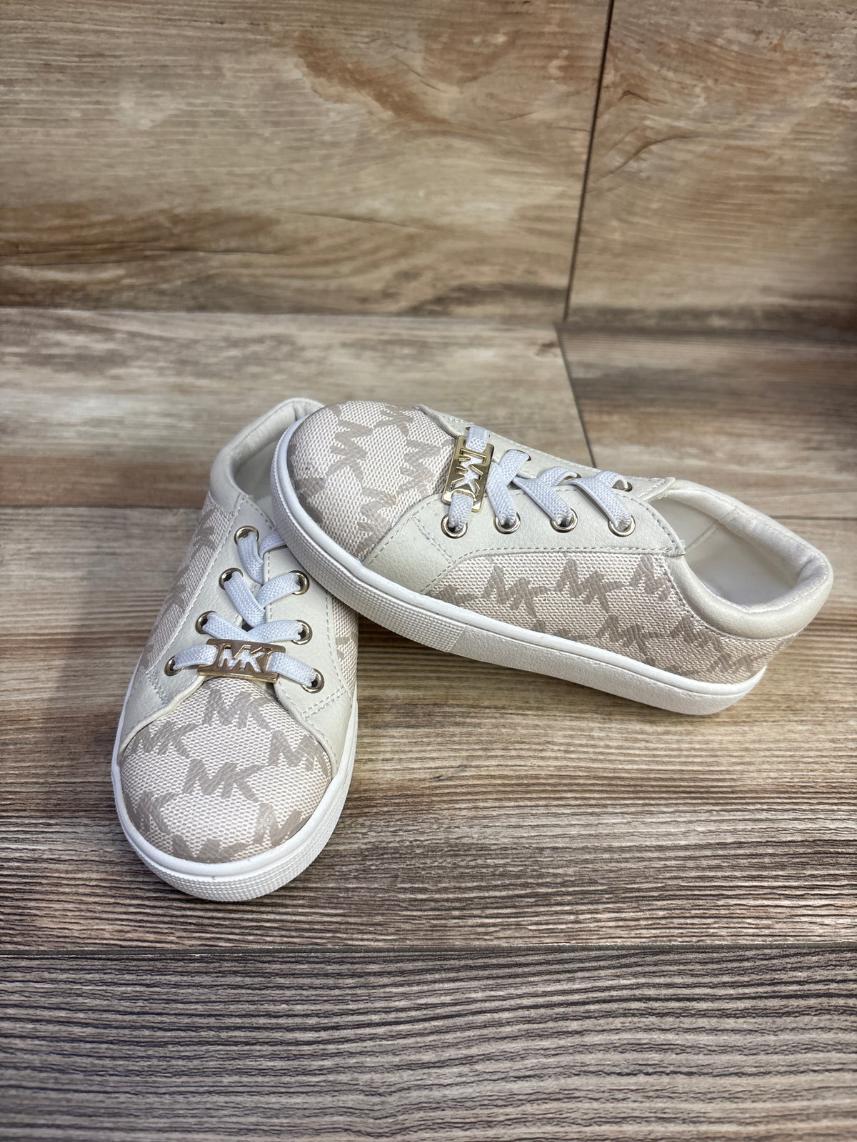 Michael Kors Logo Slip-On Sneakers Beige sz 8c