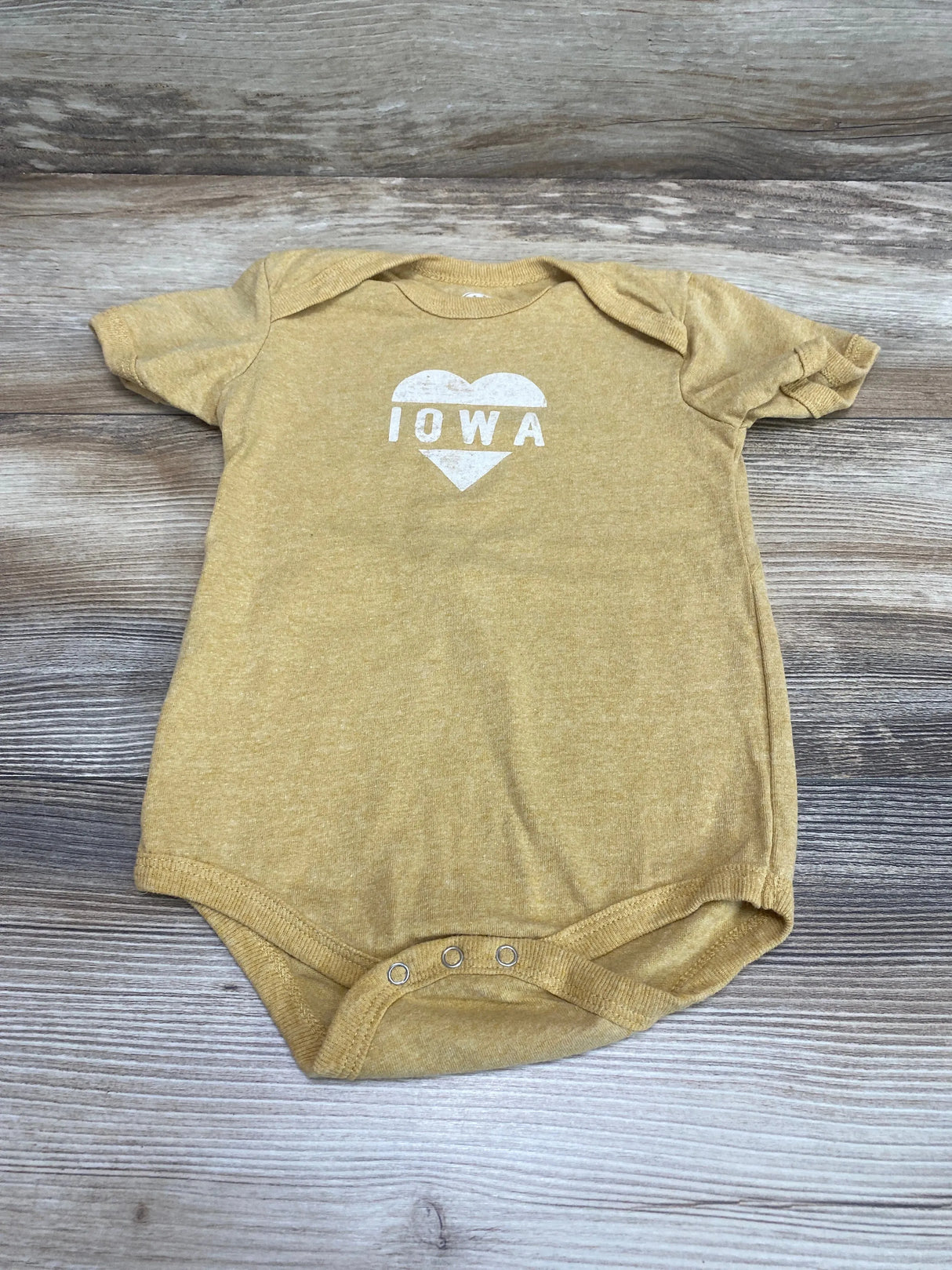 Home Free Iowa Bodysuit Yellow sz 24m