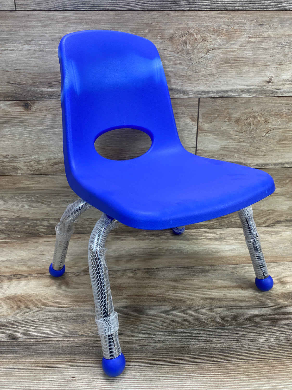 10" Stack Chair Ball Glide, 3Pk Blue