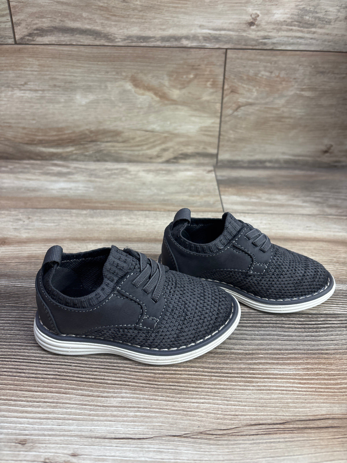 Cat & Jack Shane Knit Dress Shoes Grey sz 6c