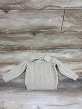 Arlo & Kai Cable Knit Polo Sweater Tan sz 12m