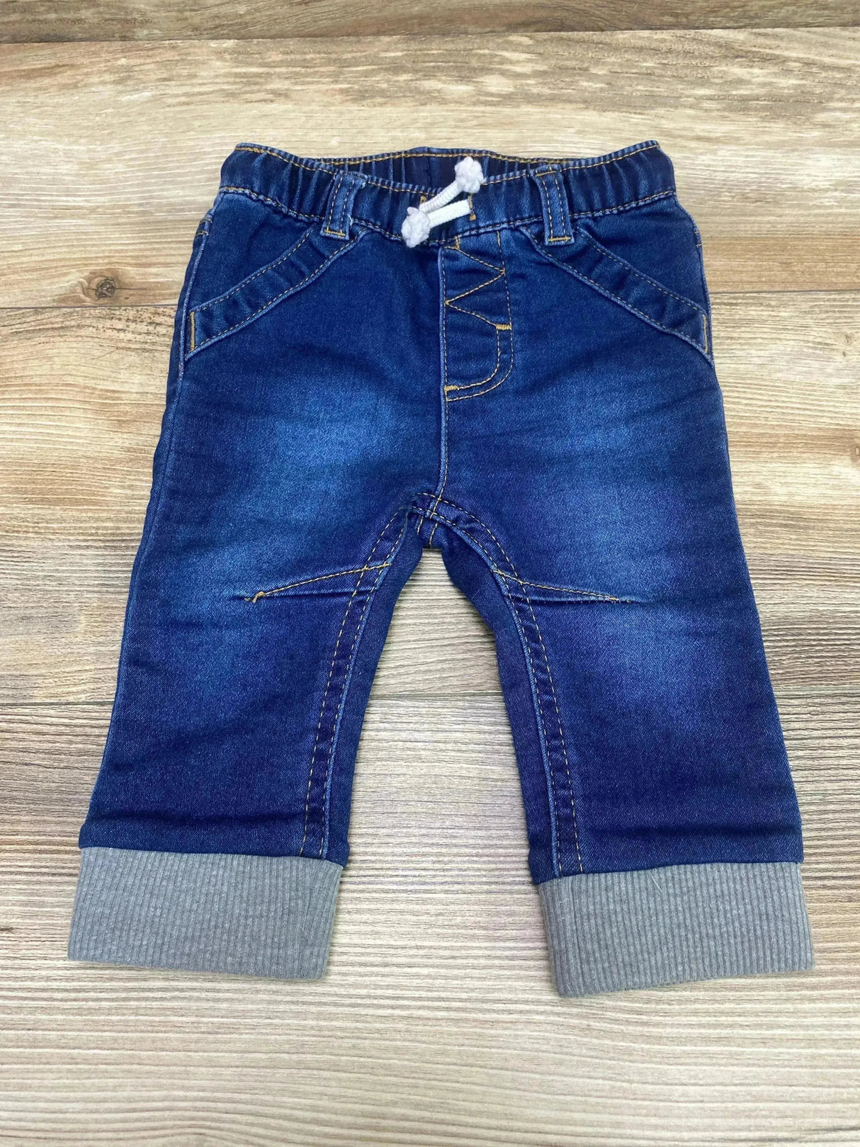 Cat & Jack Drawstring Jogger Jeans Blue sz 3-6m