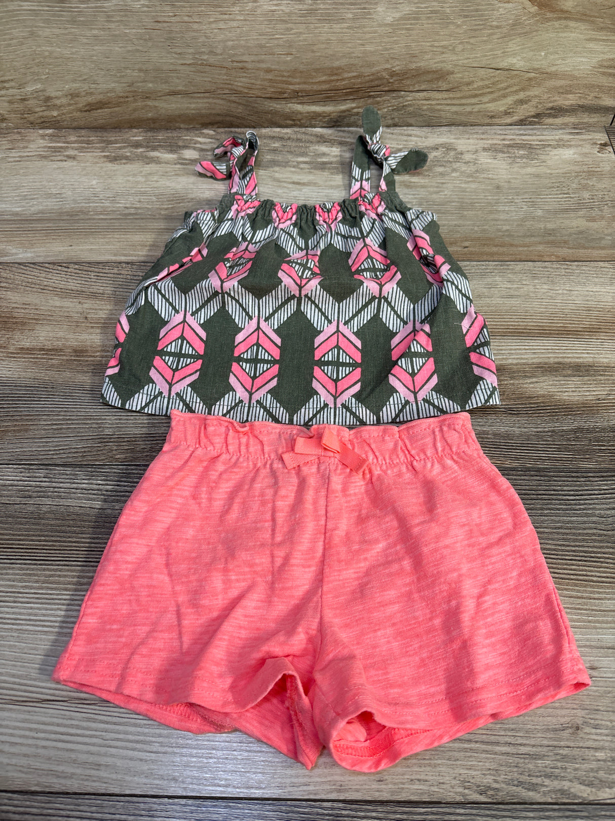 Carter's 2pc Tank Top & Shorts Set Green sz 9m