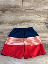Marvel Symbol OF Truth Captain America Swim Trunks Blue sz 5/6T