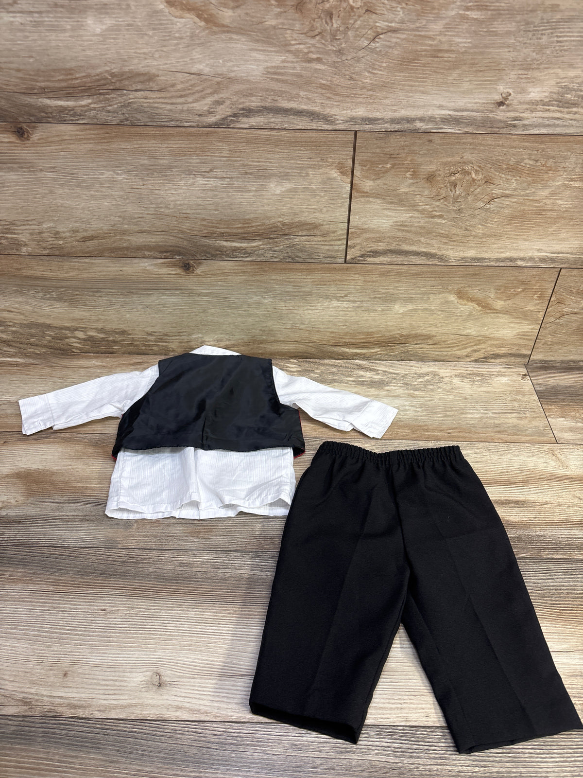 Happy Fella 3pc Suit Vest, Shirt, & Dress Pants Set White sz 6/9m