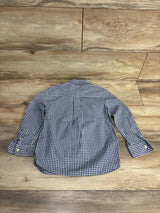 Tommy Hilfiger Gingham Button Up Shirt Blue sz 4-5T