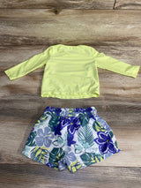 Just One You 2pc Rashguard & Swim Trunks Set Yellow sz 12m