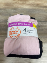 NEW Wonder Nation 4pk Opaque Tights sz 18-36m