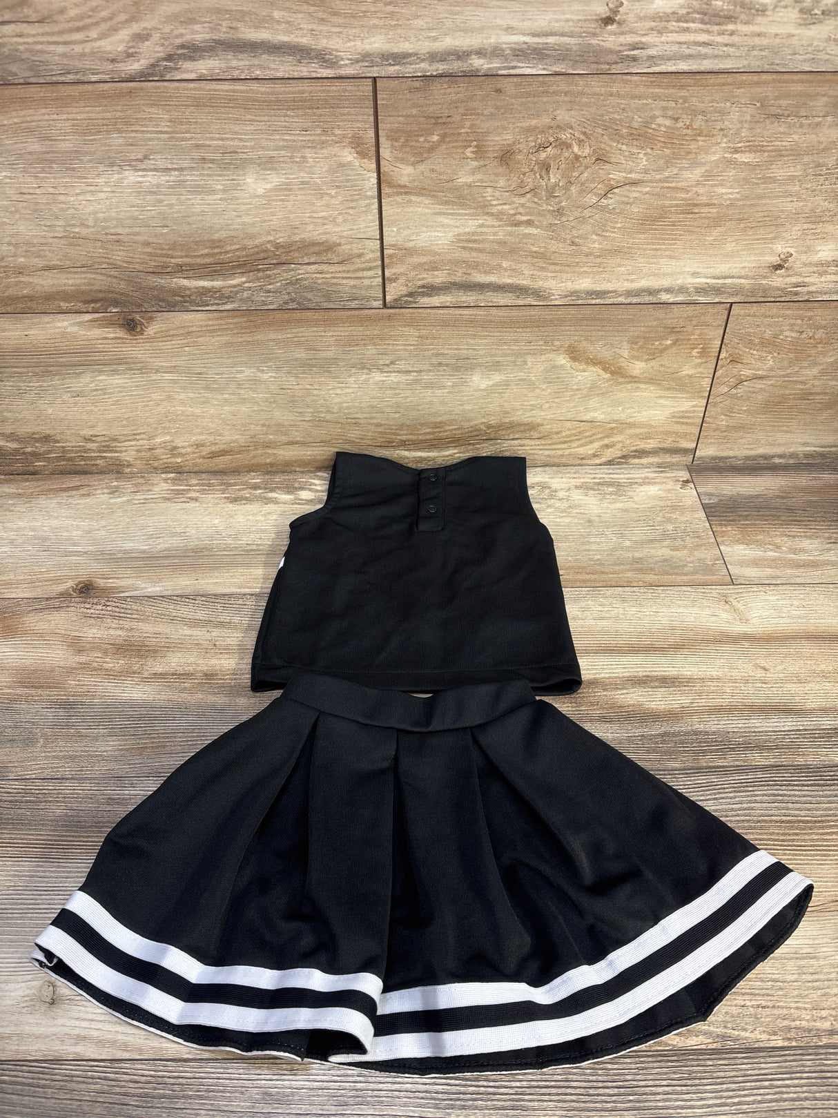 Creative Knitwear 2Pc Vegas Golden Knights Cheerleader Dress Black sz 2T