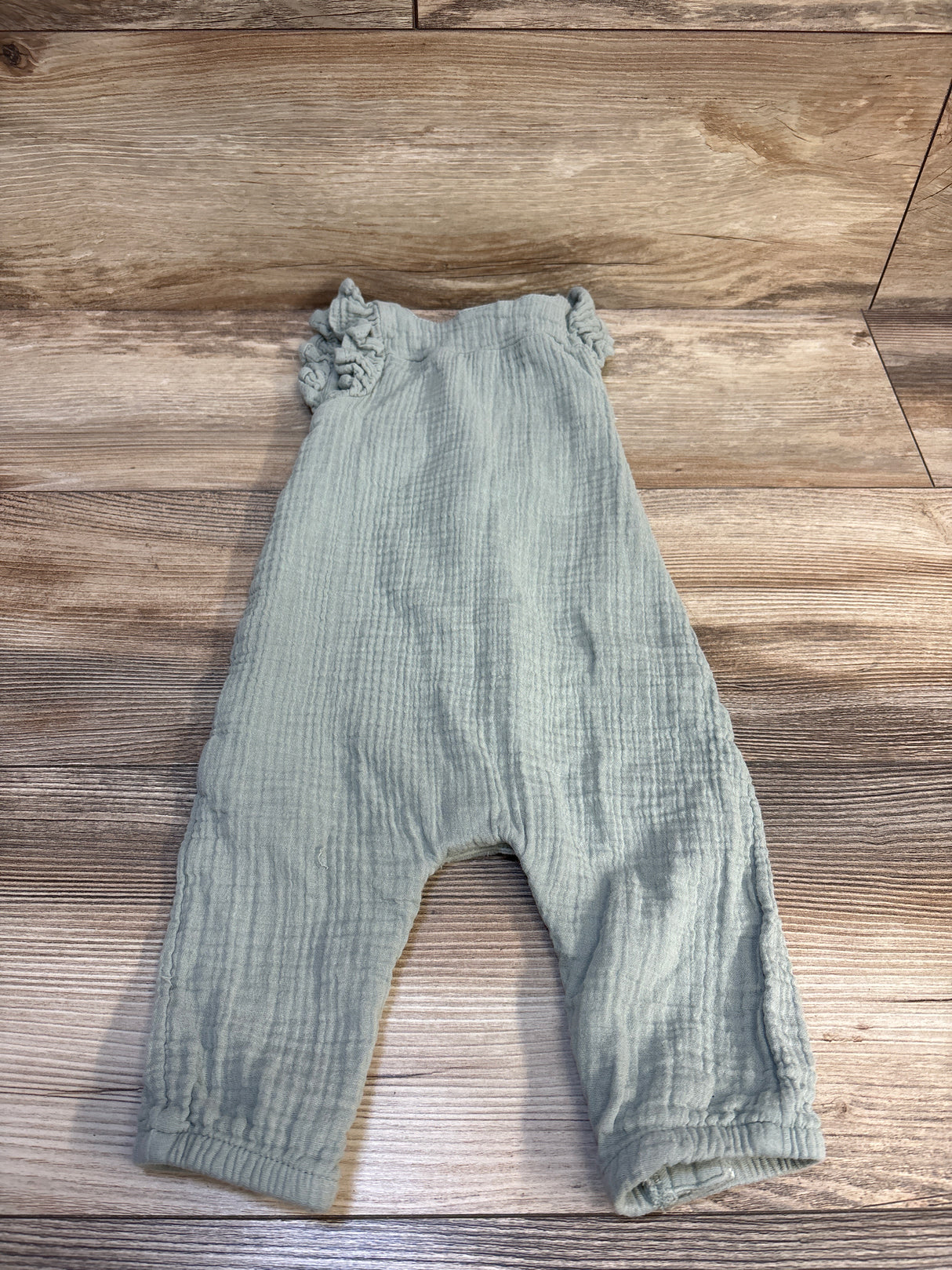 H&M Gauze Cotton Romper Green sz 9m