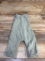 H&M Gauze Cotton Romper Green sz 9m