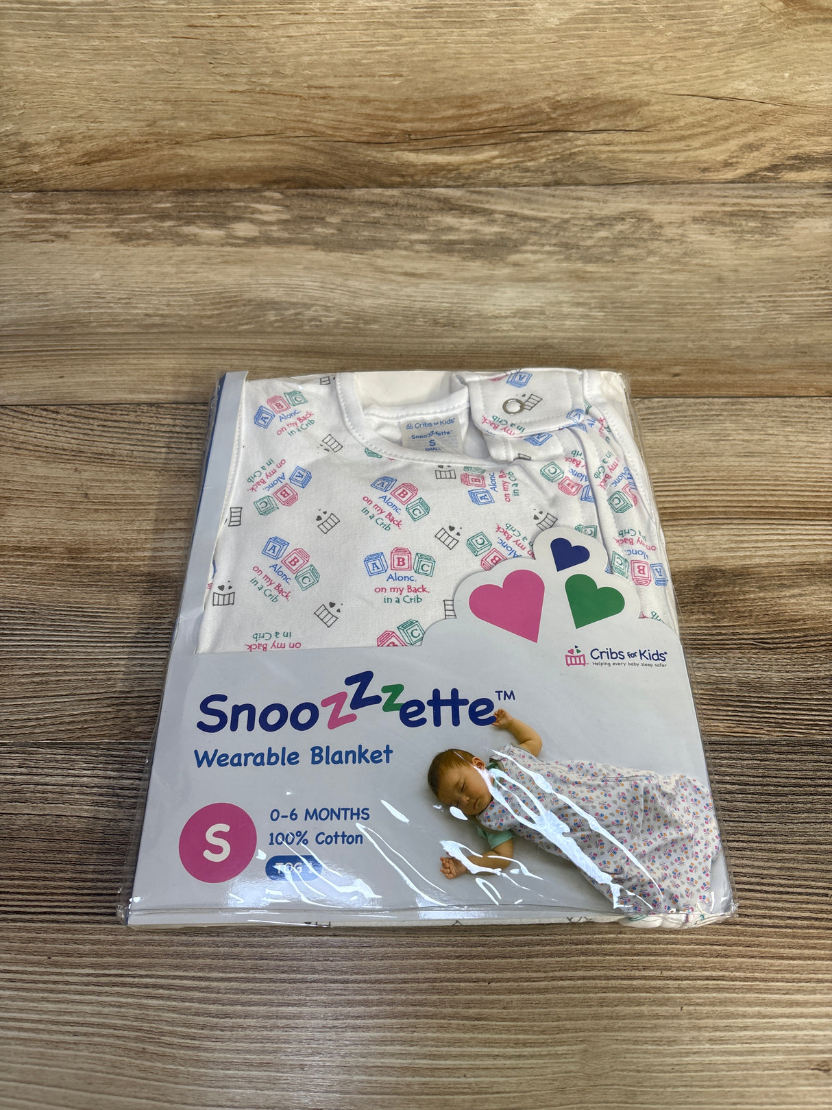 NEW Cribs For Kids Snoozzzette Wearable Blanket White sz 0-6m