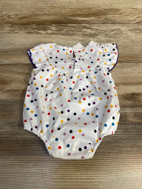NEW Shein Polka Dot Romper White sz 0-1m - Me n Mommy To Be