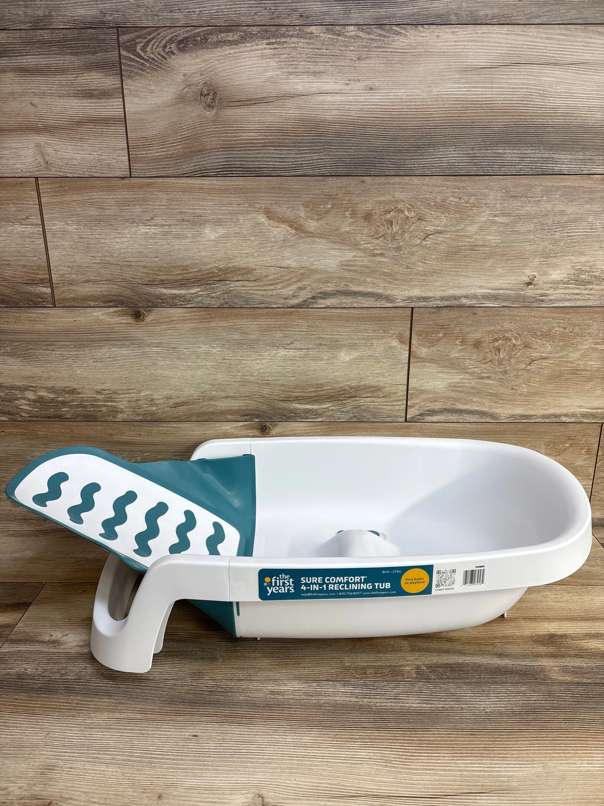 The First Years Sure Comfort 4-in-1 Reclining Newborn to Toddler Baby Bathtub