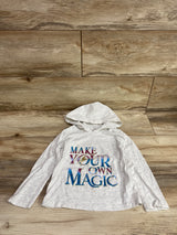 Carter's Make Your Own Magic Hooded Shirt Grey sz 4T