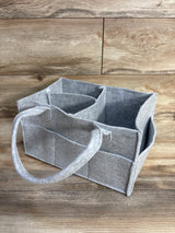 Parker Baby Co. Diaper Caddy, Grey Felt