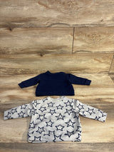 Mighty Goods 2pc Star Sweatshirt Grey sz 3m