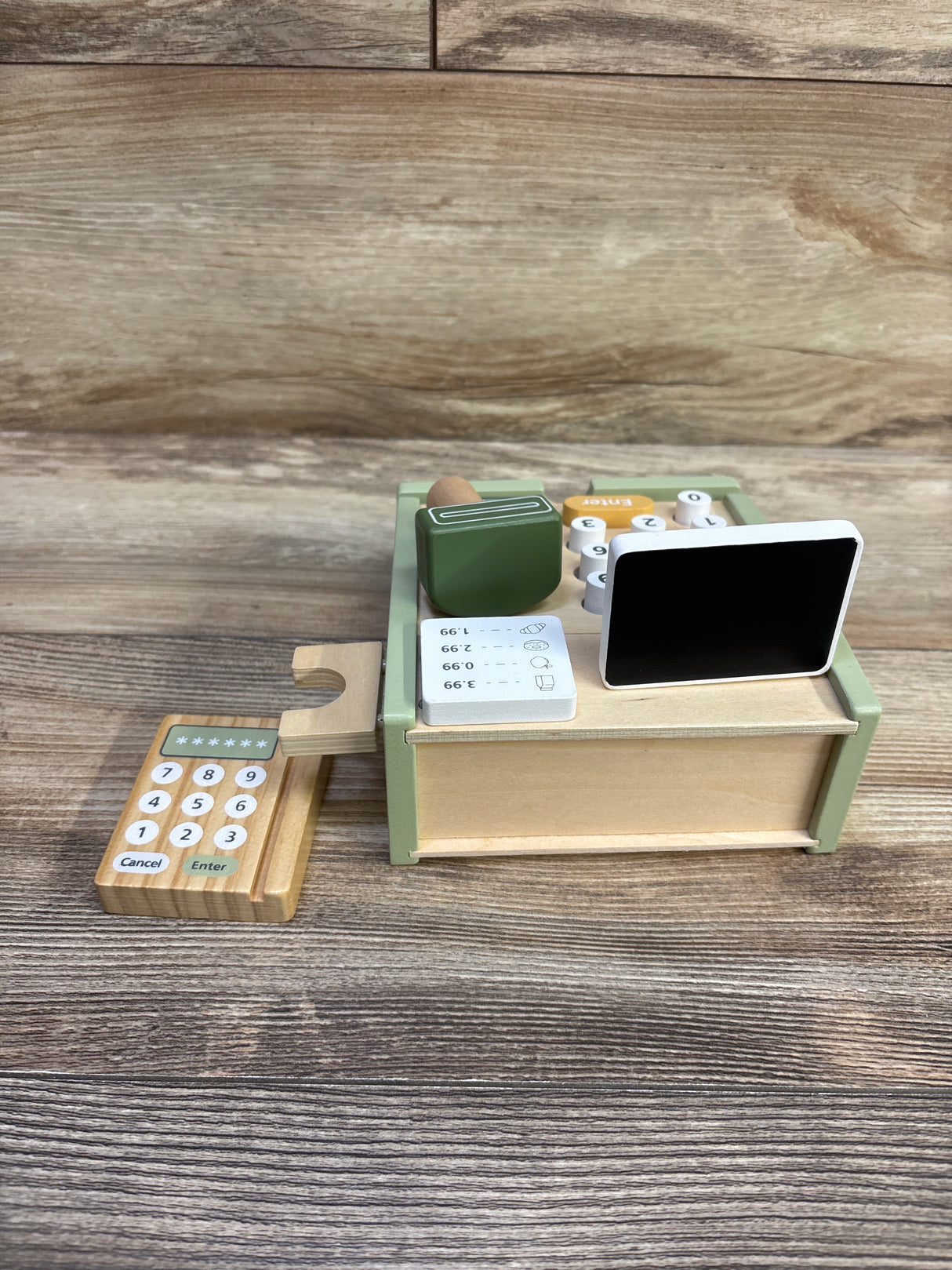 PolarB Wooden Cash Register Playset