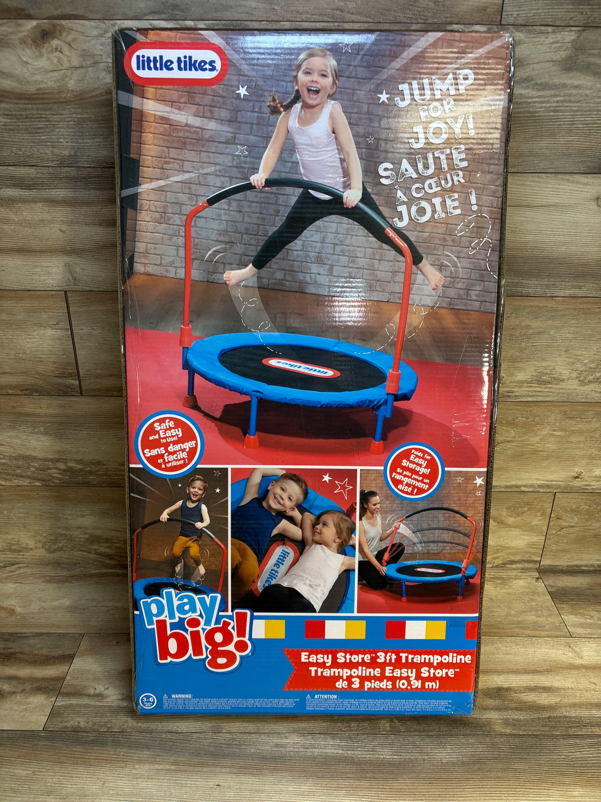 NEW Little Tikes Easy Store 3' Trampoline