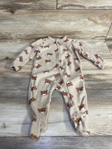 Old Navy Bear Print Blanket Sleeper Brown sz 6-9m - Me n Mommy To Be