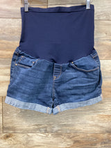 Bella Vida Full Panel Denim Shorts Blue sz XL