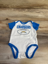 NFL Team Apparel LA Chargers Bodysuit White sz 3/6m