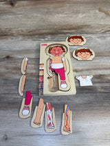 Kidzlane Wooden My Body Puzzle, 29pc Girl Anatomy