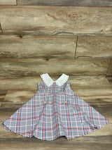 NEW Janie & Jack Ruffle Collar Sleeveless Ponte Dress White sz 4T
