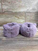 Old Navy Faux-Fur Critter Slippers, Purple Hippo sz 7/8c