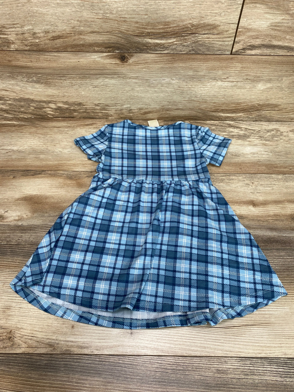 Emma & Elsa Blue Plaid Dress sz 3T